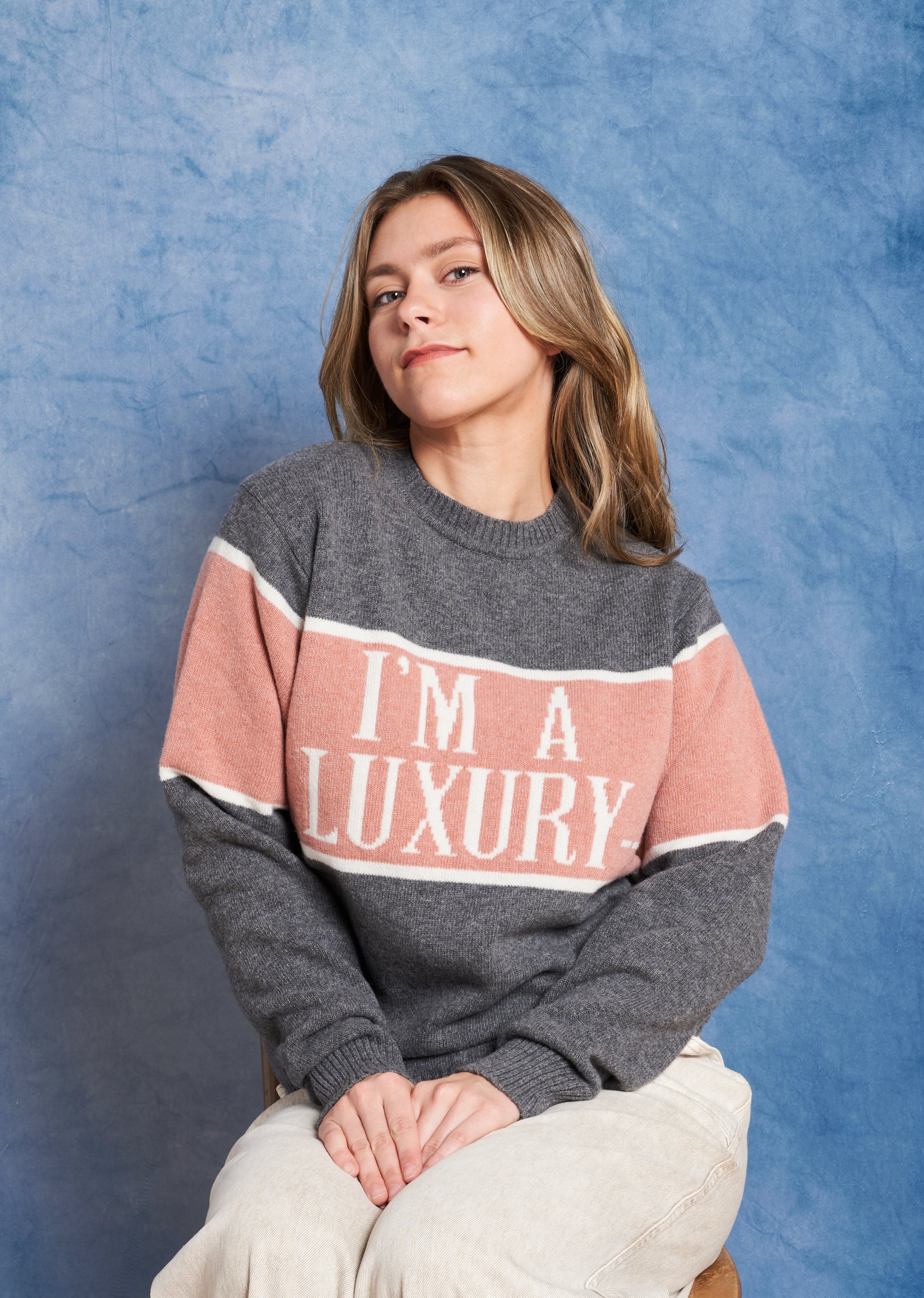 Women's Grey I'm a Luxury Sweater – Gyles and George